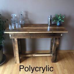 Reclaimed Barn Wood Console Table Rustic Entryway Server, Custom Size - thumbnail 4
