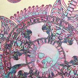 Lucy Pillow - Turquoise/Pink - thumbnail 4