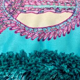 Lucy Pillow - Turquoise/Pink - thumbnail 3