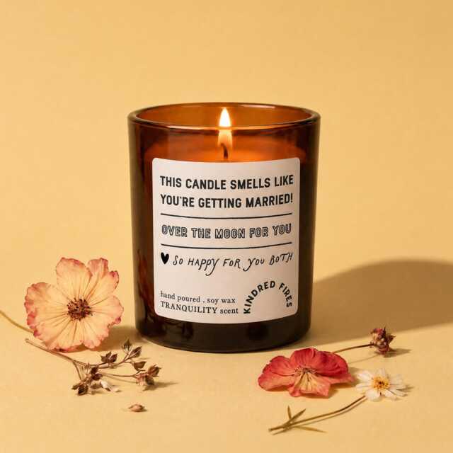 Wedding Gift For Bride - Smells Like You're Getting Married Scented Candle - image 1
