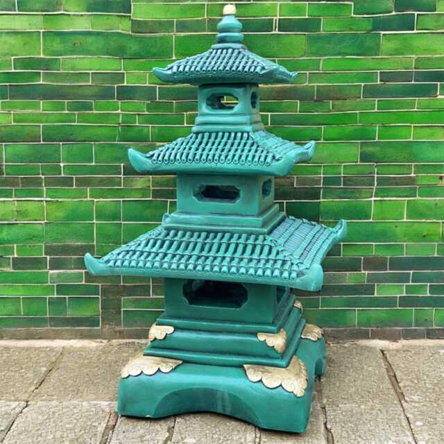 Large Concrete Pagoda Statue Stone Lantern Sculpture Massive Outdoor Zen Garden Decor Cement Ornament Japanese Lovers Gift - image 1
