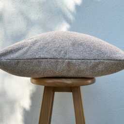 Woven Tweed Pillow Cover Soft Pink Beige Euro Sham, Lumbar Cushion - Duties Paid Usa - thumbnail 4