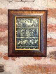 Bronze Bas Relief Ancient Frieze Metal Wall Sculpture - thumbnail 1