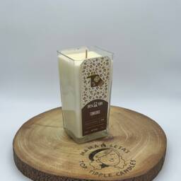 Brew York Rum Bottle Candle - Spiced Orange Soy Wax Upcyled Yorkshire - thumbnail 3