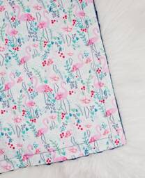 Modern Baby Lovey, Security Blanket, Contemporary Lovey Flamingo Adventure Tropical - thumbnail 1