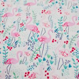 Modern Baby Lovey, Security Blanket, Contemporary Lovey Flamingo Adventure Tropical - thumbnail 2