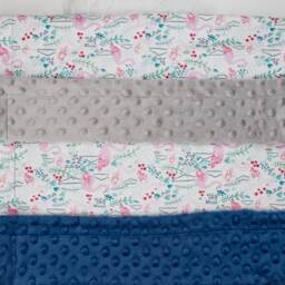 Modern Baby Lovey, Security Blanket, Contemporary Lovey Flamingo Adventure Tropical - thumbnail 4