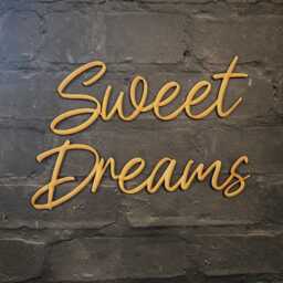 Sweet Dreams Wooden Sign - Rustic Bedroom Decor Word Wall Art Kids Room Quote Baby Nursery Gift - thumbnail 2