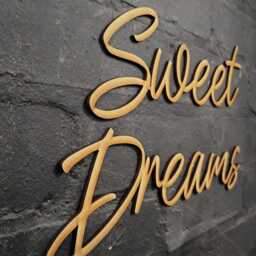 Sweet Dreams Wooden Sign - Rustic Bedroom Decor Word Wall Art Kids Room Quote Baby Nursery Gift - thumbnail 3