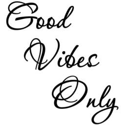 Vwaq Good Vibes Only Vinyl Wall Sticker - Inspiring Decals Quotes, Motivating Art Decor - thumbnail 2