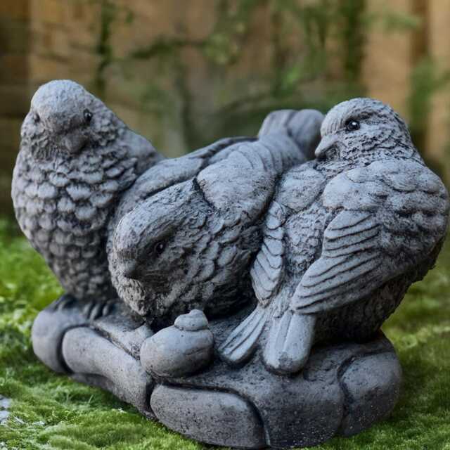 Stone Robin Bird Statue Concrete Massive Birds Sculpture Outdoor Figurine Cement Animal Ornament Bird Lover Gift Garden Decoration - image 1