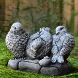Stone Robin Bird Statue Concrete Massive Birds Sculpture Outdoor Figurine Cement Animal Ornament Bird Lover Gift Garden Decoration - thumbnail 2