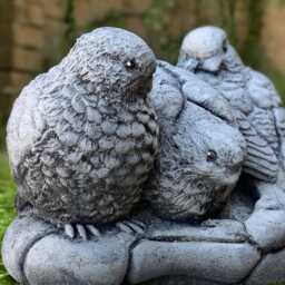Stone Robin Bird Statue Concrete Massive Birds Sculpture Outdoor Figurine Cement Animal Ornament Bird Lover Gift Garden Decoration - thumbnail 3