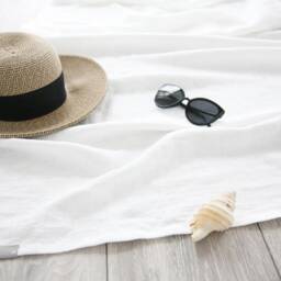 Linen Light Soft Beach Towel, Sauna Towel From Stonewashed Linen, Handmade Linen Bath Wide Unpaper For & Vacation - thumbnail 3