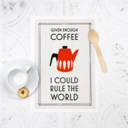 Coffee Retro Kitchen Print, Fun Illustration, Trendy Decor, Lover Wall Art, Quote - thumbnail 3