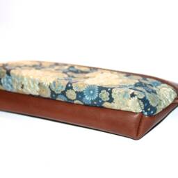 Gold Japanese Pencil Case Leather & Fabric Leather Japan - thumbnail 3