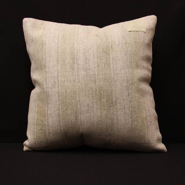 Vintage Turkish Pillow Cover, Boho Sofa Cushion - 18x18 Inch - image 1