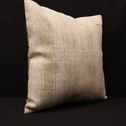 Vintage Turkish Pillow Cover, Boho Sofa Cushion - 18x18 Inch - thumbnail 2