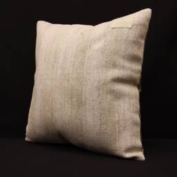 Vintage Turkish Pillow Cover, Boho Sofa Cushion - 18x18 Inch - thumbnail 3