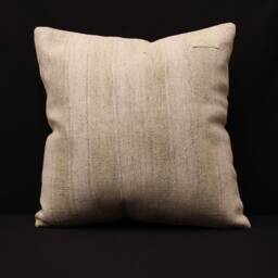 Vintage Turkish Pillow Cover, Boho Sofa Cushion - 18x18 Inch - thumbnail 1