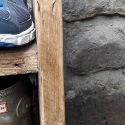Rustic Handmade Wooden Shoe Rack Shelf Reclaimed Wood Shabby Chic - thumbnail 3
