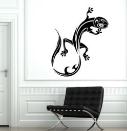 Wall Decal Animal Lizard Gecko Ornament Tribal Mural Vinyl 3319Dz - thumbnail 1