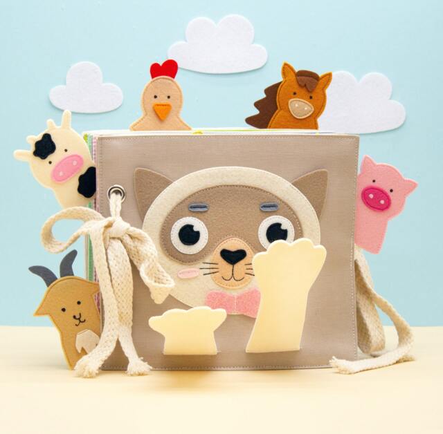 Personalized Quiet Book For Toddler Montessori Felt Activity - image 1