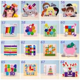 Personalized Quiet Book For Toddler Montessori Felt Activity - thumbnail 4
