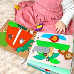 Personalized Quiet Book For Toddler Montessori Felt Activity - thumbnail 2