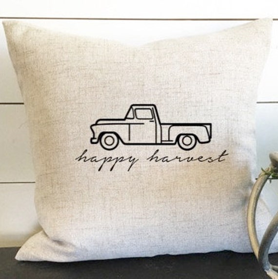 Happy Harvest Pillow Cover, 18 X Fall Pillow, Decor, Decor