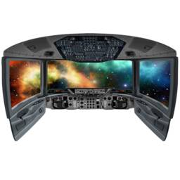 Aviation Wall Art Vinyl Decal Outer Space Galaxy Window Mural - 3D Shuttle Boys Room Decor Cockpit Sticker - Vwaq Cp27 - thumbnail 2