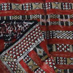 Vintage Berber Rug Handmade Moroccan Wool Carpet - 9, 1x5, 5 Ft - thumbnail 4