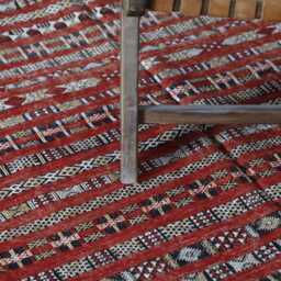 Vintage Berber Rug Handmade Moroccan Wool Carpet - 9, 1x5, 5 Ft - thumbnail 3