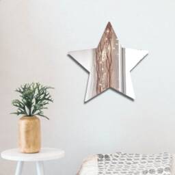 star Acrylic Mirror Wall Art - Custom Sizes, Shapes & Colours - thumbnail 2