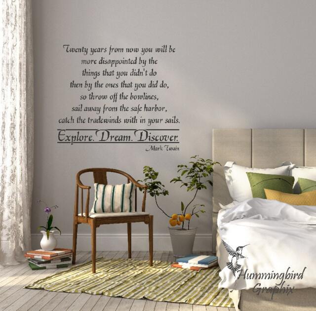 Twenty Years From Now #2 - Vinyl Decal Sticker Art Wall Words Graphic - image 1