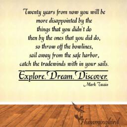 Twenty Years From Now #2 - Vinyl Decal Sticker Art Wall Words Graphic - thumbnail 2