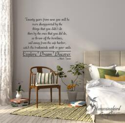 Twenty Years From Now #2 - Vinyl Decal Sticker Art Wall Words Graphic - thumbnail 1
