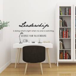 George Van Valkenburg Leadership Inspirational Motivational Wall Decal Quote Art For Home Living Room Office Gym Decor Decorations 36x13 In - thumbnail 3