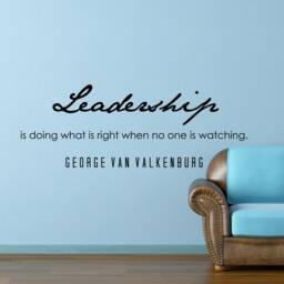 George Van Valkenburg Leadership Inspirational Motivational Wall Decal Quote Art For Home Living Room Office Gym Decor Decorations 36x13 In - thumbnail 2