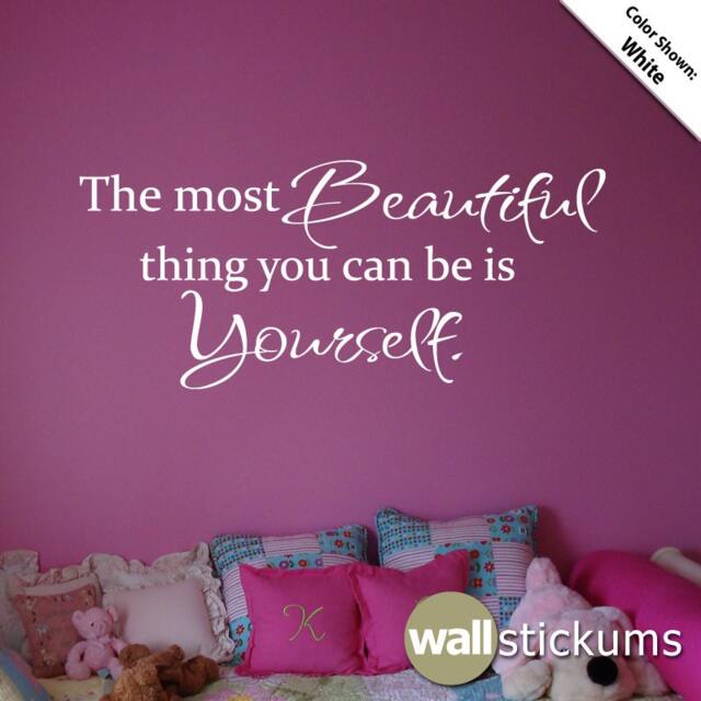 Be Yourself Quote Vinyl Wall Decal - Girls Room Decor - image 1