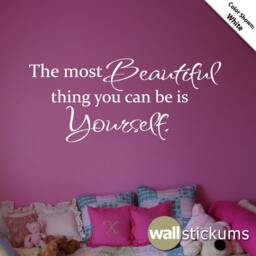 Be Yourself Quote Vinyl Wall Decal - Girls Room Decor - thumbnail 1