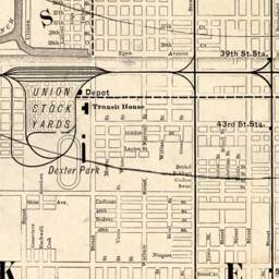Chicago Map - Old Of in Sepia Tones, Large On Paper Or Canvas - thumbnail 3