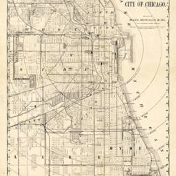 Chicago Map - Old Of in Sepia Tones, Large On Paper Or Canvas - thumbnail 2