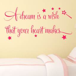Dream Wish Vinyl Wall Decal Kids Room Decor - thumbnail 1