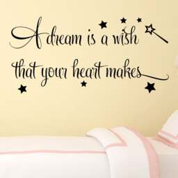 Dream Wish Vinyl Wall Decal Kids Room Decor - thumbnail 3
