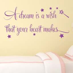 Dream Wish Vinyl Wall Decal Kids Room Decor - thumbnail 2