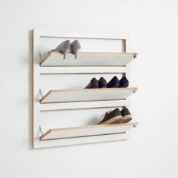 Fl??pps Shoe Rack 80x80-3 - White - thumbnail 3