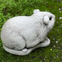 Cute Guinea Pig Concrete Statue Garden Animal Decoration Outdoor Cement Sculpture Pet Lover Gift Cement Concrete Figurine Farm Decor - thumbnail 4