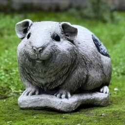 Cute Guinea Pig Concrete Statue Garden Animal Decoration Outdoor Cement Sculpture Pet Lover Gift Cement Concrete Figurine Farm Decor - thumbnail 3