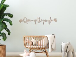 Queen Of The Jungle Wall Art Wording With Claw Prints - thumbnail 1